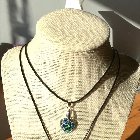 Galactic Candy Heart Necklace, L - Picture 3 of 3